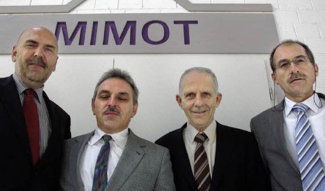 Bernhard Thomas, Markus Vgtler, Insol...haben eine Lsung fr Mimot gefunden.   | Foto: Willi Adam
