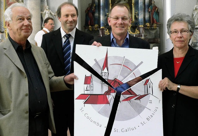 Die Vorsitzenden der Pfarrgemeinderte...ter von Links: Pfarrer Alois Schuler.   | Foto: Frowalt Janzer