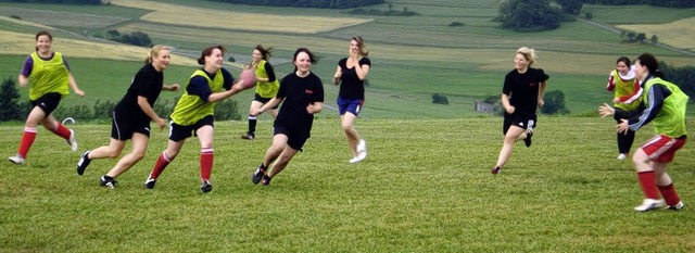 Rugby-Turnier: Bei den Damen siegte da...gen die Mannschaft &#8222;468&#8220;.   | Foto: Pfendler