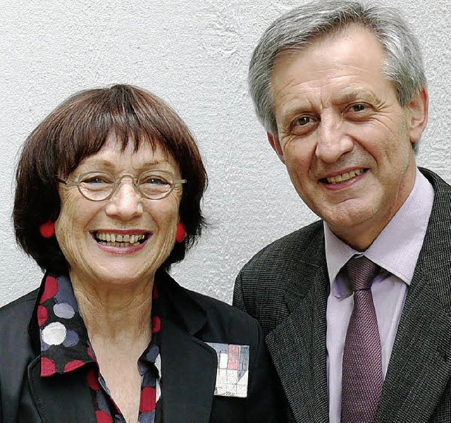 Maria Maier und Schulleiter Bernhard Lufer   | Foto: EGD