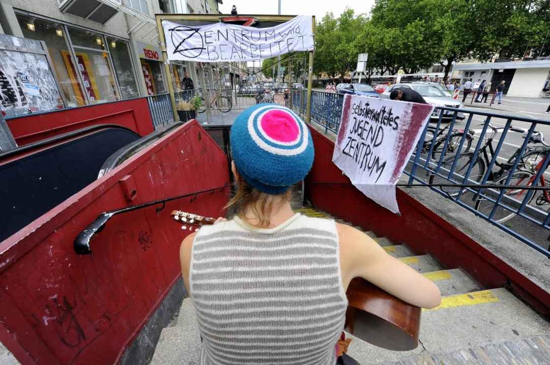 Besetzt: das ehemalige Jugendzentrum „Z“.  | Foto: Ingo Schneider