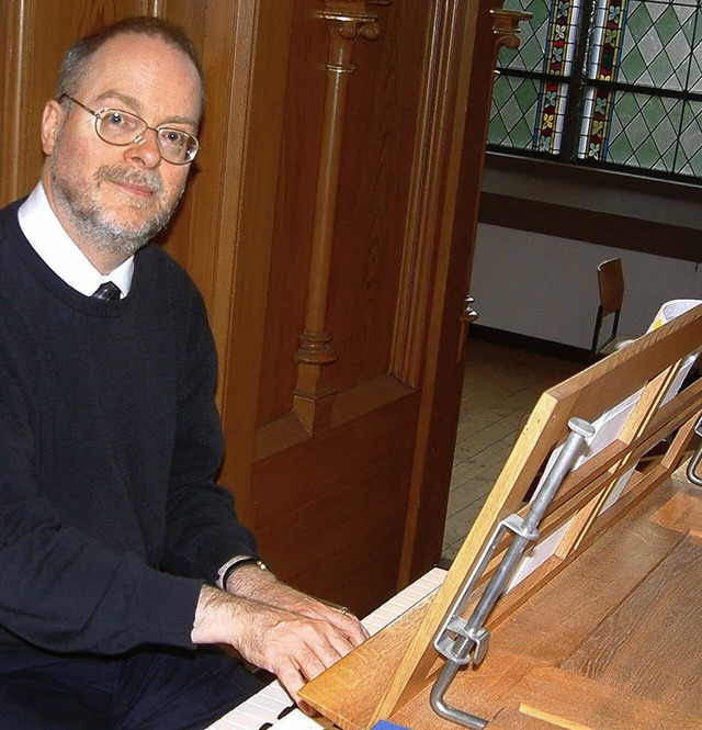 Philip Croziers, Kirchenmusikdirektor aus Kanada, zu Gast beim Orgelsommer.   | Foto: R. Frey