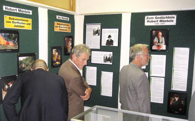 Das Yacher Heimatmuseum erffnete zwei...imatforschers Hubert Mntele gewidmet.  | Foto: Thomas Steimer