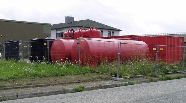 Nahe Hugsweier befand sich auf dem Flu...e Wasseraufbereitunganlage zu sehen.    | Foto: landratsamt