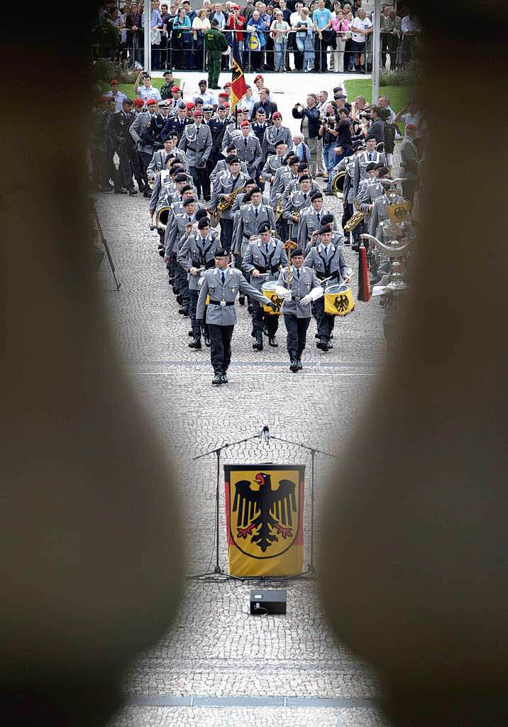 Bundeswehr-Gelbnis in Stuttgart.