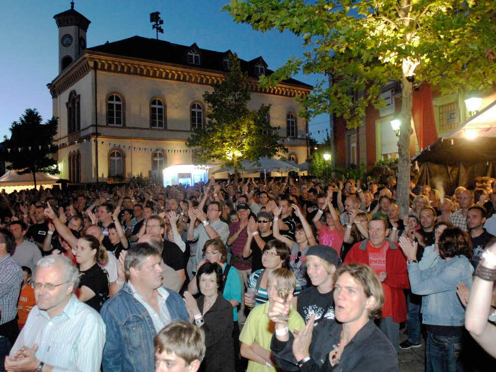 Tolle Stimmung  auf dem Markgrfler Platz