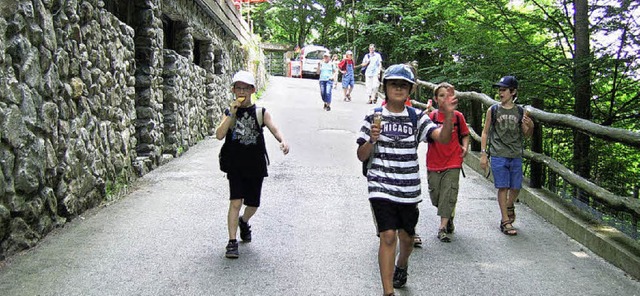 Ein Ausflug fhrte die Kinder des Budo...t in den Steinwasenpark bei Oberried.   | Foto: Privat