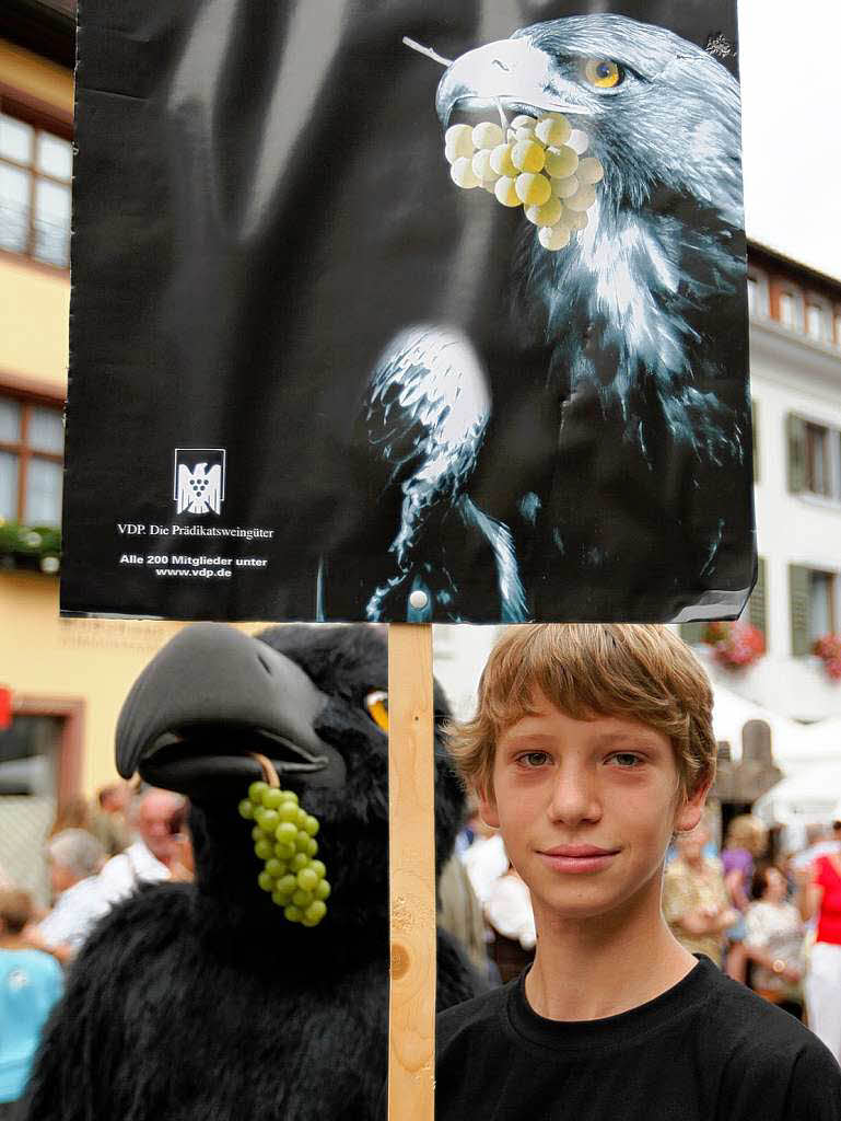 Groer Brauchtumsumzug beim Markgrfler Weinfest in Staufen.