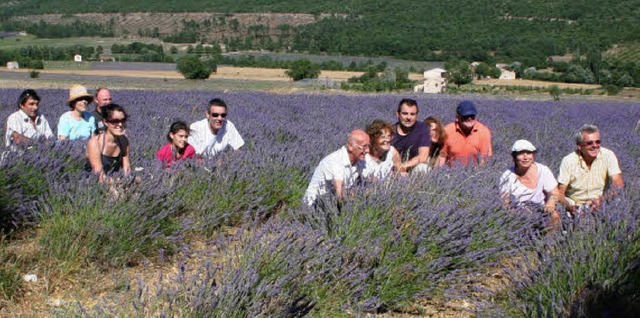 Einen Ausflug in die Lavendel-Felder u...nzsischen Partnergemeinde Malaucne.   | Foto: Michael Masson