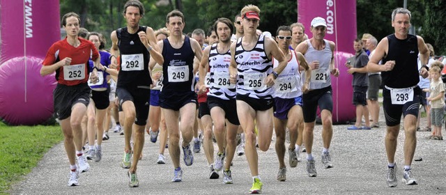 Start zur dritten Auflage des Griheim...rinnen und Lufer gingen an den Start.  | Foto: Alexander Anlicker