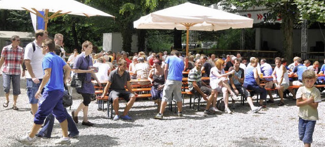 Das idyllische Waldfestgelnde beim Griheimer Sportplatz ldt zum Feiern ein.  | Foto: Alexander Anlicker