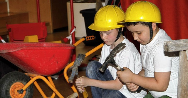 Den spteren Hausbau bten schon mal d...t des stdtischen Kindergartens Zell.   | Foto: privat