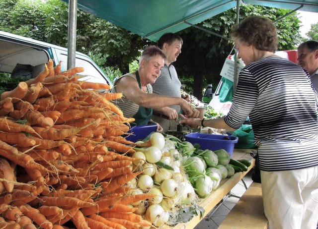 Der Wochenmarkt soll nach attraktiver ...ftigt sich ein Arbeitskreis im Herbst.  | Foto: Archiv