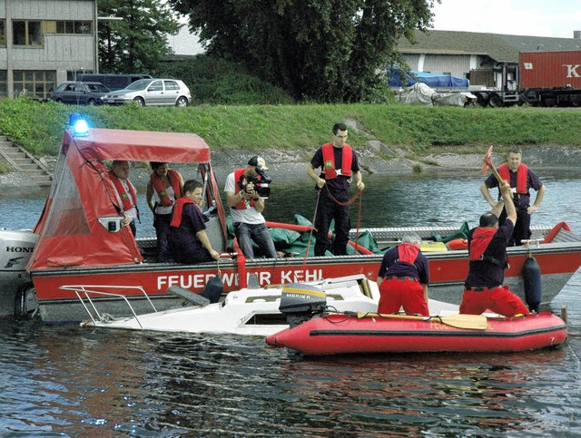 Bei den Dreharbeiten im Kehler Rheinhafen.  | Foto: stadt