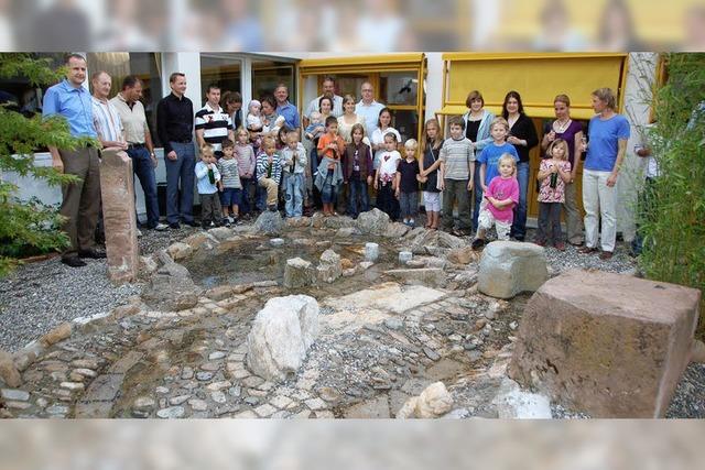 Wasser und Beeren zum Naschen