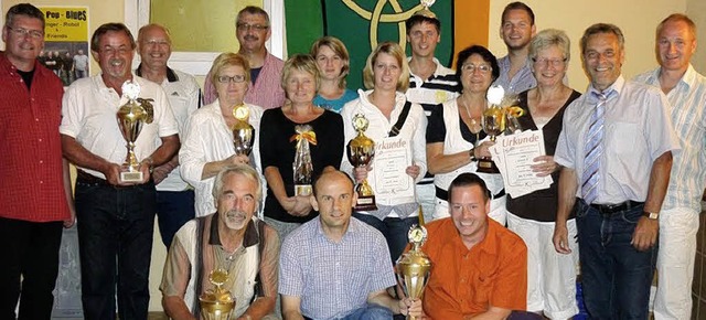Gruppenbild der Sieger-Doppel in Hohberg.   | Foto: privat