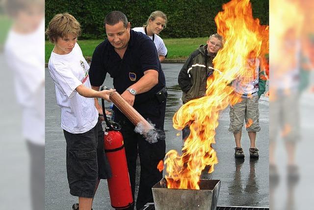 Im Einsatz mit der Feuerwehr