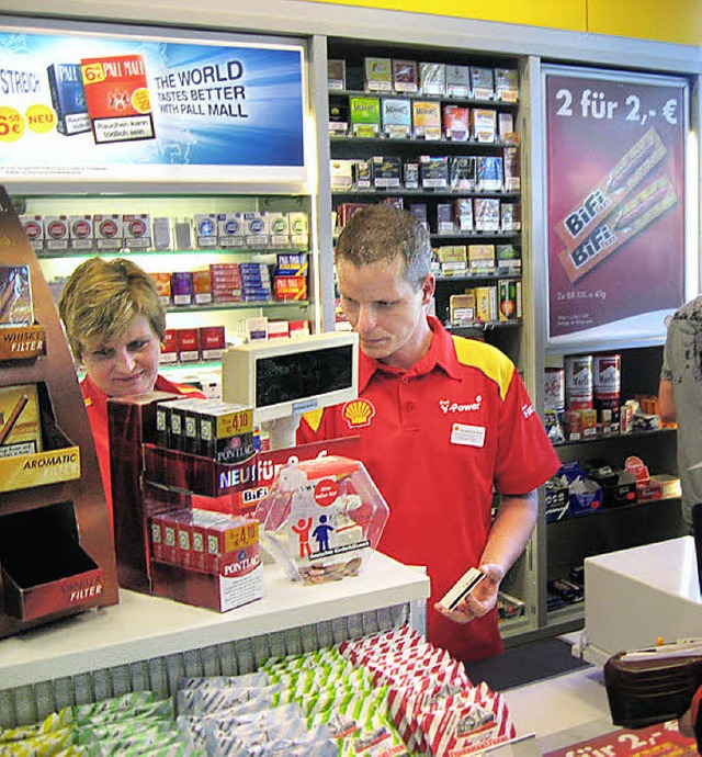 Die Bleibacher Shell- Tankstelle.  | Foto: Gnter Bank