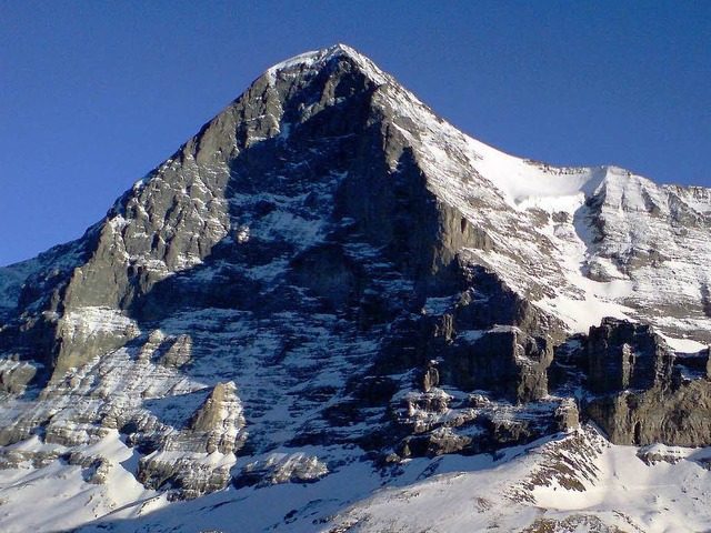 Die Nordwand des Eiger (3970 Meter)ist eine der groen Nordwnde der Alpen.  | Foto: Wolfgang Grabherr