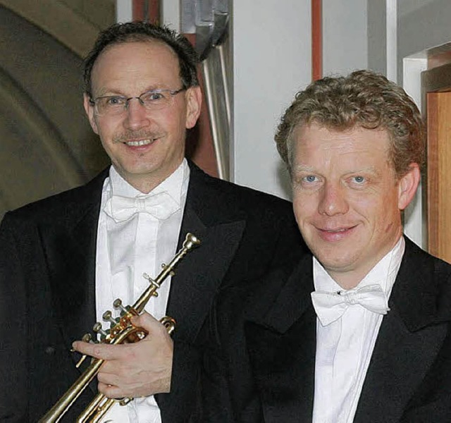 Bernhard Kratzer (links) und  Paul The...l  Trompetenkonzerte und  Orgelwerke.   | Foto: Privat