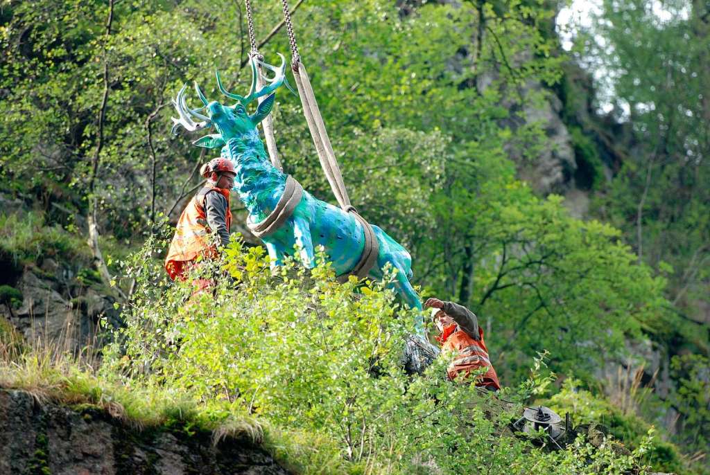 Mitte September werden im Bereich des Hirschsprungs im Hllental routinemige Felssicherungsmanahmen durchgefhrt...