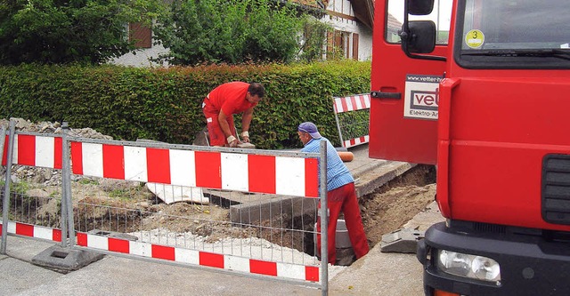 Im Zeitplan liegt man mit den Arbeiten... zum Oktober in Betrieb gehen knnen.   | Foto: Marianne Rittner