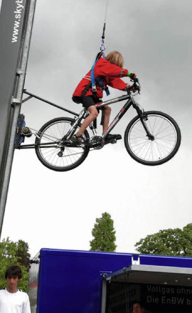 Hoch hinaus mit dem  Skybike  | Foto: sigrid umiger