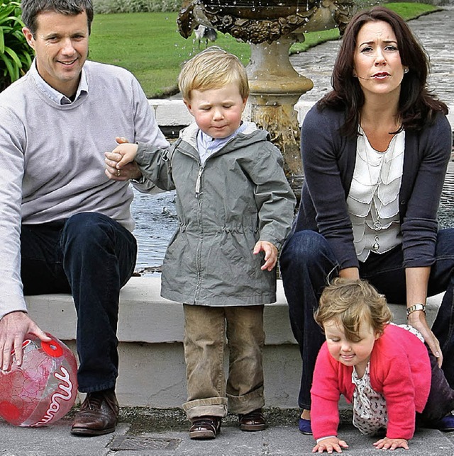 Frederik, Christian, Mary und Isabella (2008)  | Foto: AFP