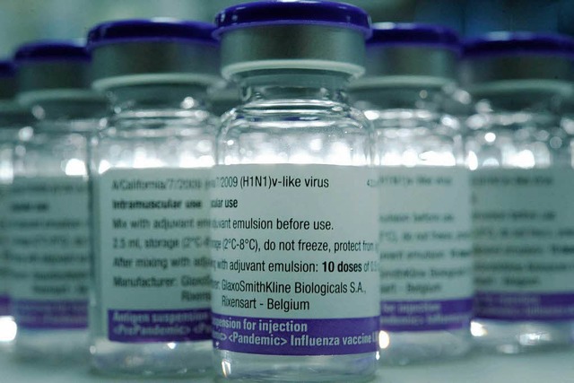Massenhaft brig: Impfstoff gegen die Schweinegrippe.   | Foto: DDP