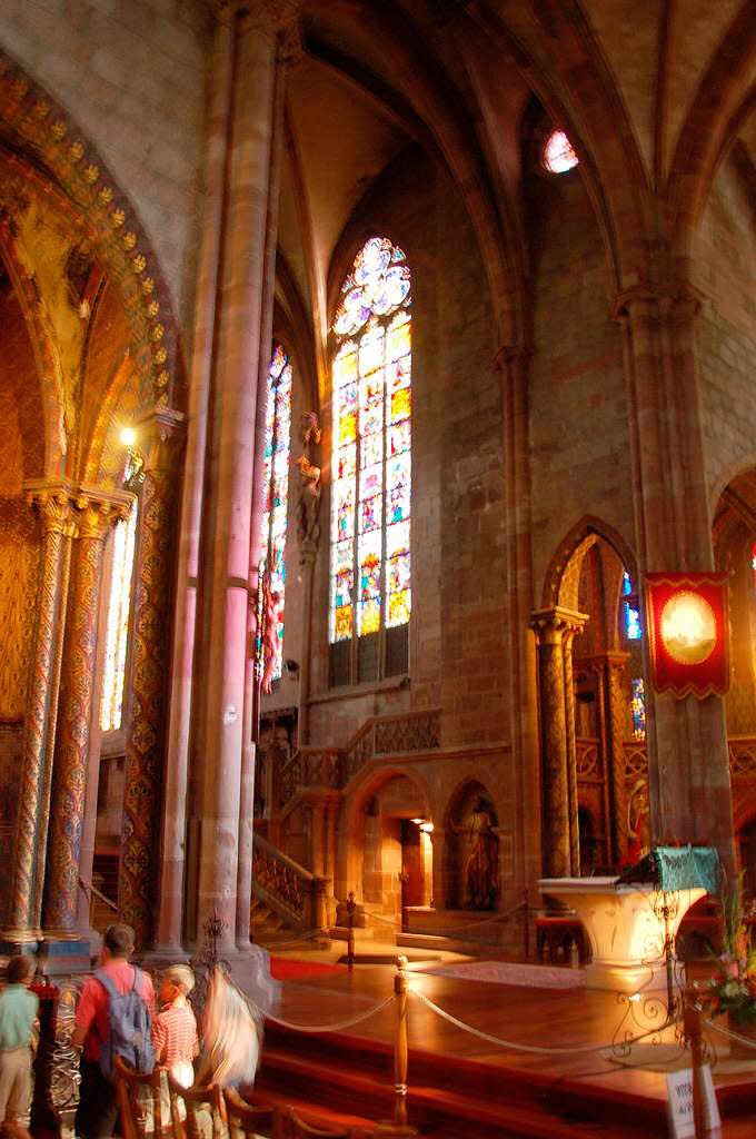 Im Inneren der Georgskirche Schlettstadt.