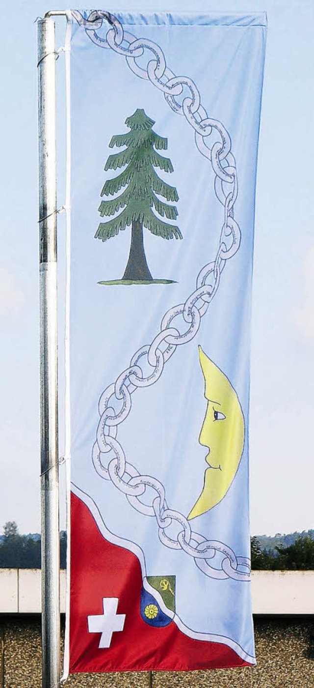 Eine Flagge von Gabriele Topka in Dogern    | Foto: Huber