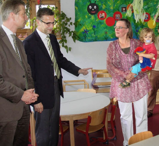 CDU-Fraktionschef Peter Hauk besucht Lenzkirch und das Kinderhaus  | Foto: Ralf Morys