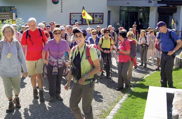 58 Wanderer machten sich anlsslich de... sechste Etappe des Schluchtensteigs.   | Foto: Hans-Dieter Folles
