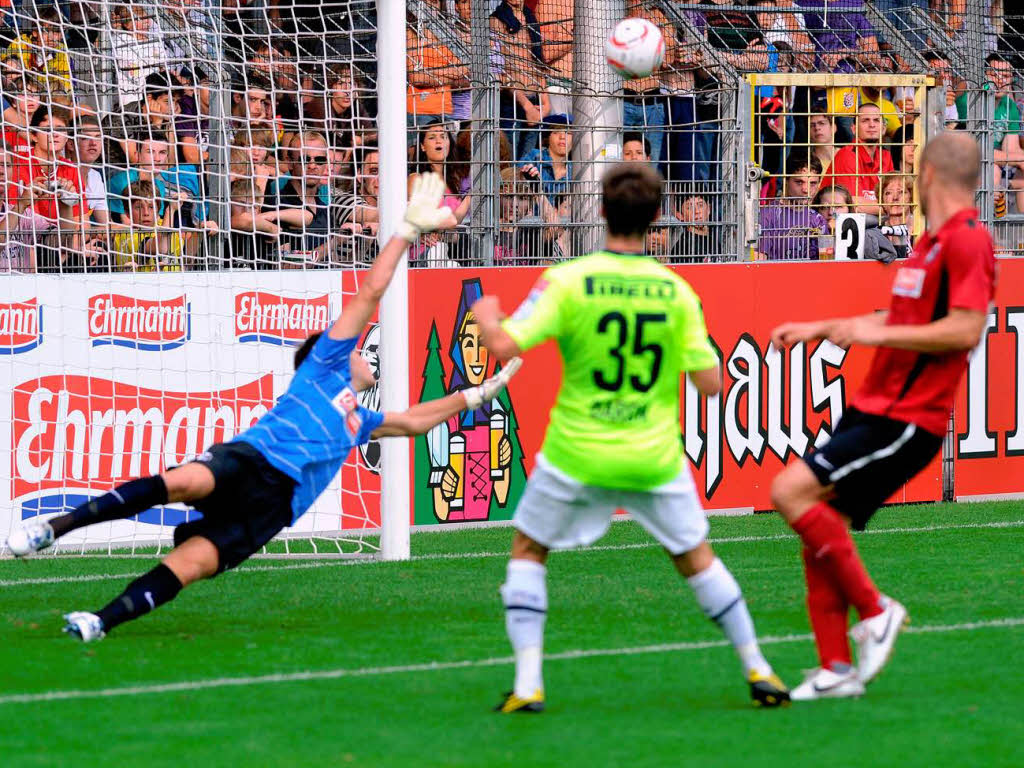 Ein Sdbadener im Dress des FC Basel: Matthias Baron, Nummer 35, erzielte eines der drei Gstetore.