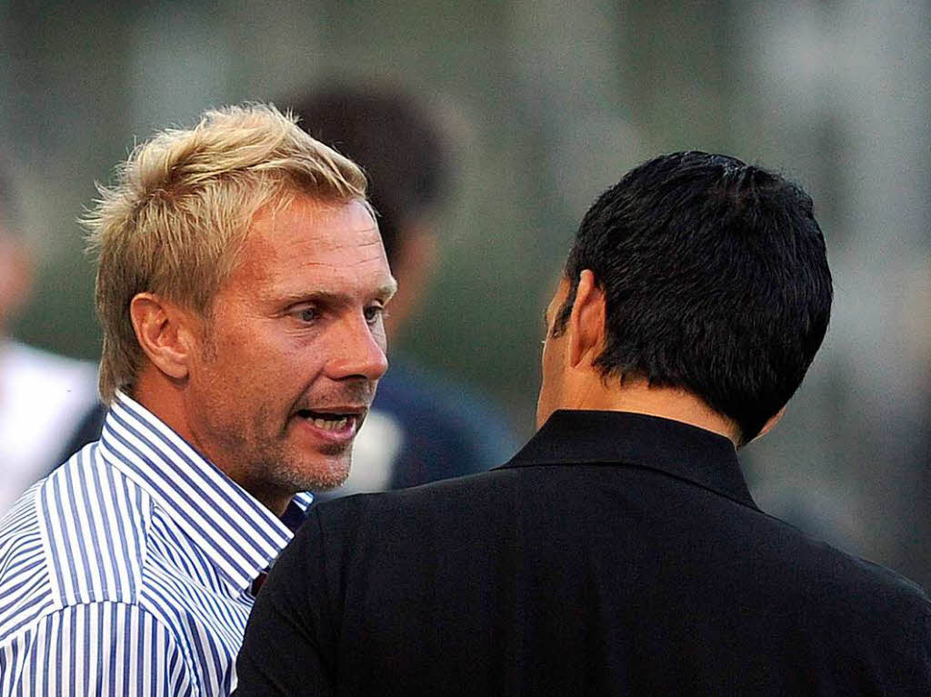 Trainer unter sich: Thorsten Fink, Robin Dutt.