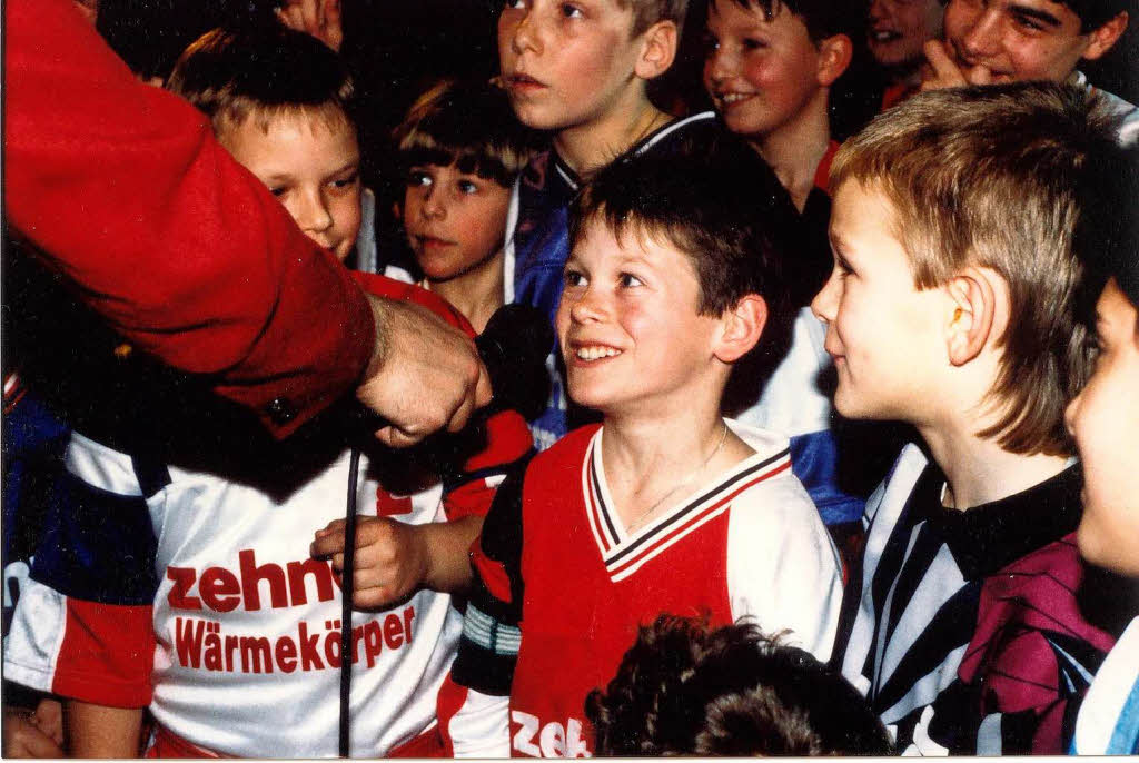 1993: Sascha Riether selbst als Kicker  bei der Lahrer Stadt-Jugendmeisterschaft