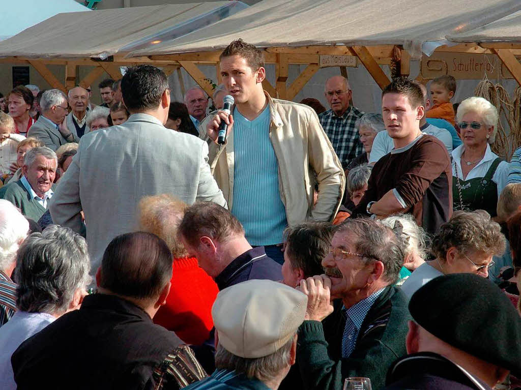 2004: Sascha Riether und Timo Reus besuchen die Lahrer Chrysanthema