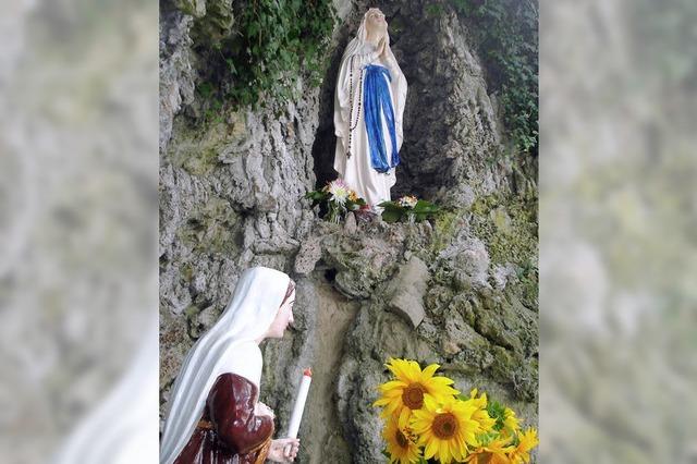 Viele Helfer kümmern sich um die Dillendorfer Lourdes-Grotte