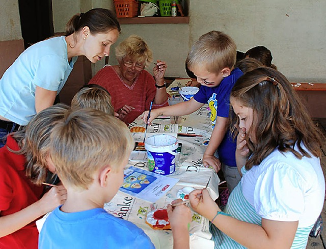 Kreativitt im Riegeler Kindergarten am Drle    | Foto: Sylke Stehle