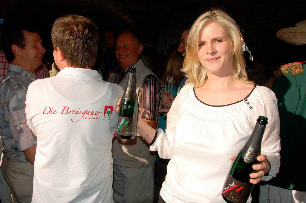Ideale Bedingungen am Freitagabend bei der Erffnung des 39. Breisgauer Weinfests auf dem Emmendinger  Marktplatz.