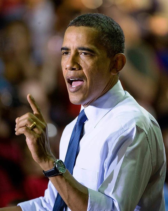 Im Umfragekeller: US-Prsident Barack Obama   | Foto: DPA