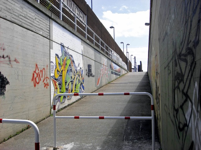 Unterfhrung und Rampenaufgang in Eime... gestalteten &#8211; Gallerie werden.   | Foto: Langelott