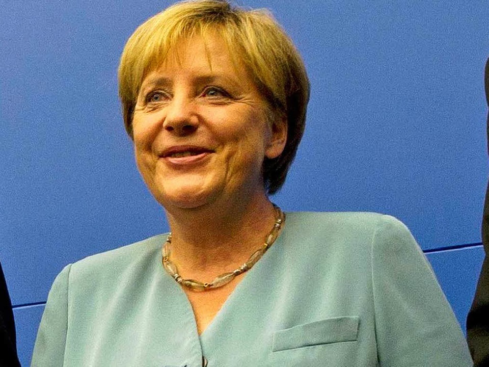 Angela Merkel besucht Rheinfelden  | Foto: ddp