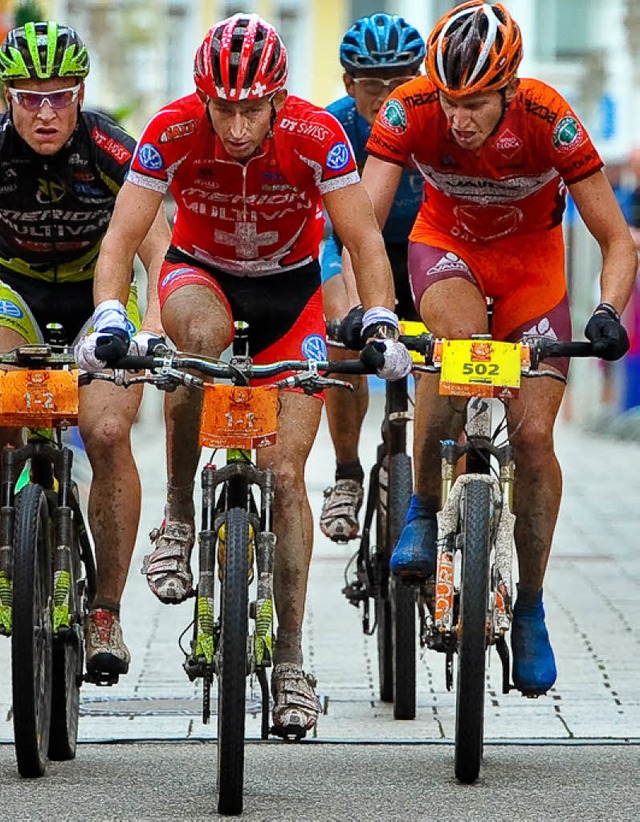 Matthias Bettinger (rechts, im Ziel  i...l auch am Feldberg mit vorne sein.      | Foto: kstenbrck