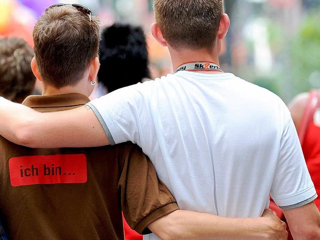 Die Rechte von Homosexuellen haben ein... hchste deutsche Gericht beschftigt.  | Foto: dpa