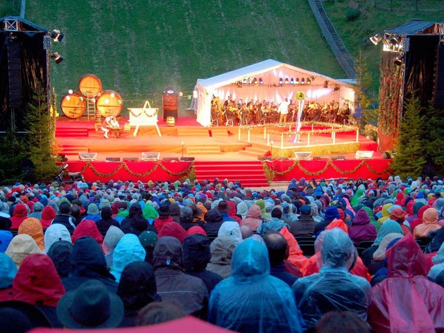 Gute Aussichten: Die Sprungschanze soll knftig auch der Kultur dienen.   | Foto: peter stellmach