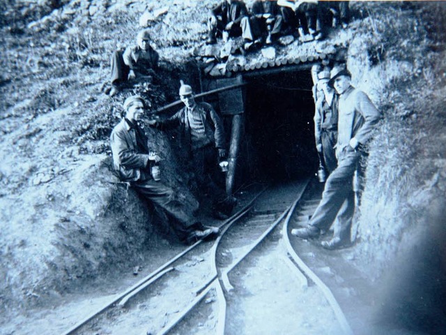 Von 1938 bis 1942 wurden am Schnberg ...iter am Bollschweiler Stolleneingang.   | Foto: privat