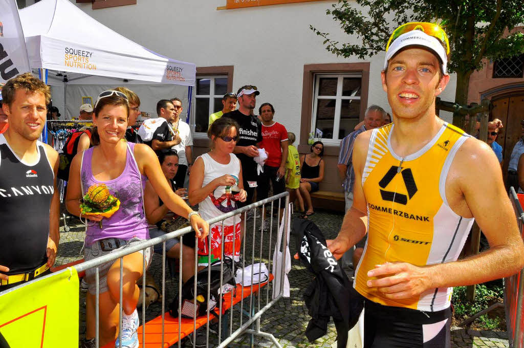 Markus Fachbach vom Team Commerzbank gewann den 20 Internationalen Breisgau-Triathlon in 3.59:50,4 Stunden.