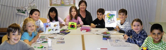 Viel Freude bereitet den Kindern die Ferienbetreuung mit Rita Held.  | Foto: Mickey Wiedermann