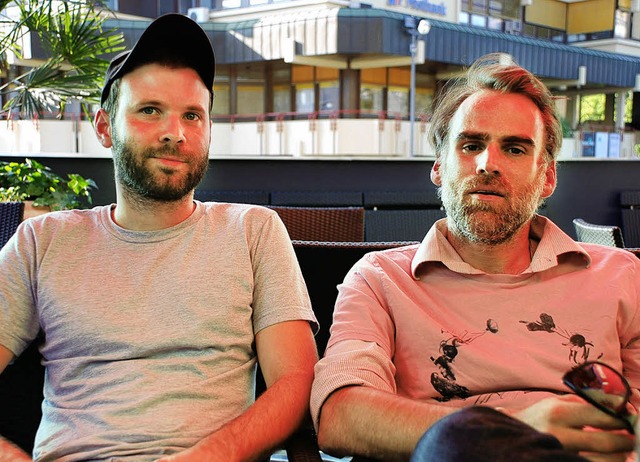 Baran bo Odar (links) und Sebastian Blomberg im &#8222;Forum&#8220;.   | Foto: G. Siefke
